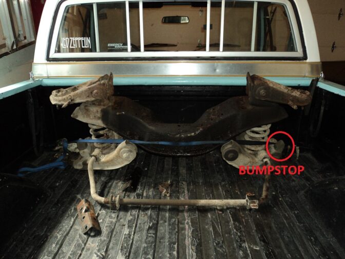 bumstop - squarebody crossmember